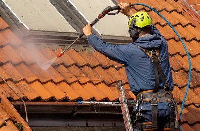 Démoussage et hydrofuge de toiture à Hourtin